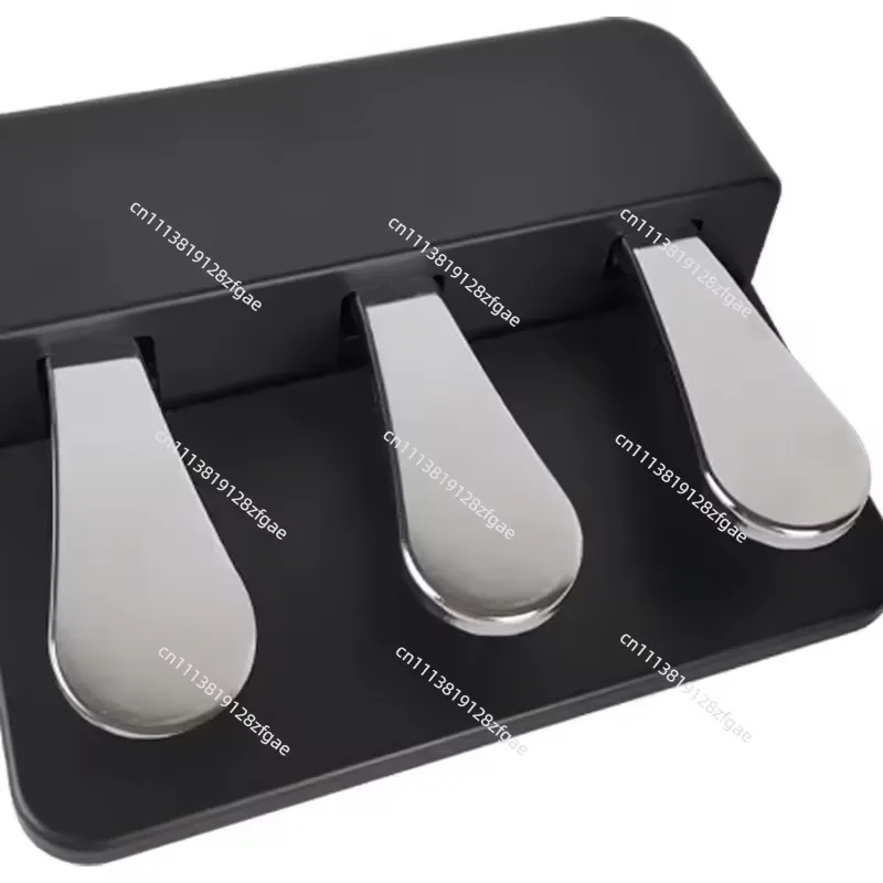 Piano Auxiliary Three Pedal Black Lifter  Piano Practice Lifting Footstool Support Pedal Extender