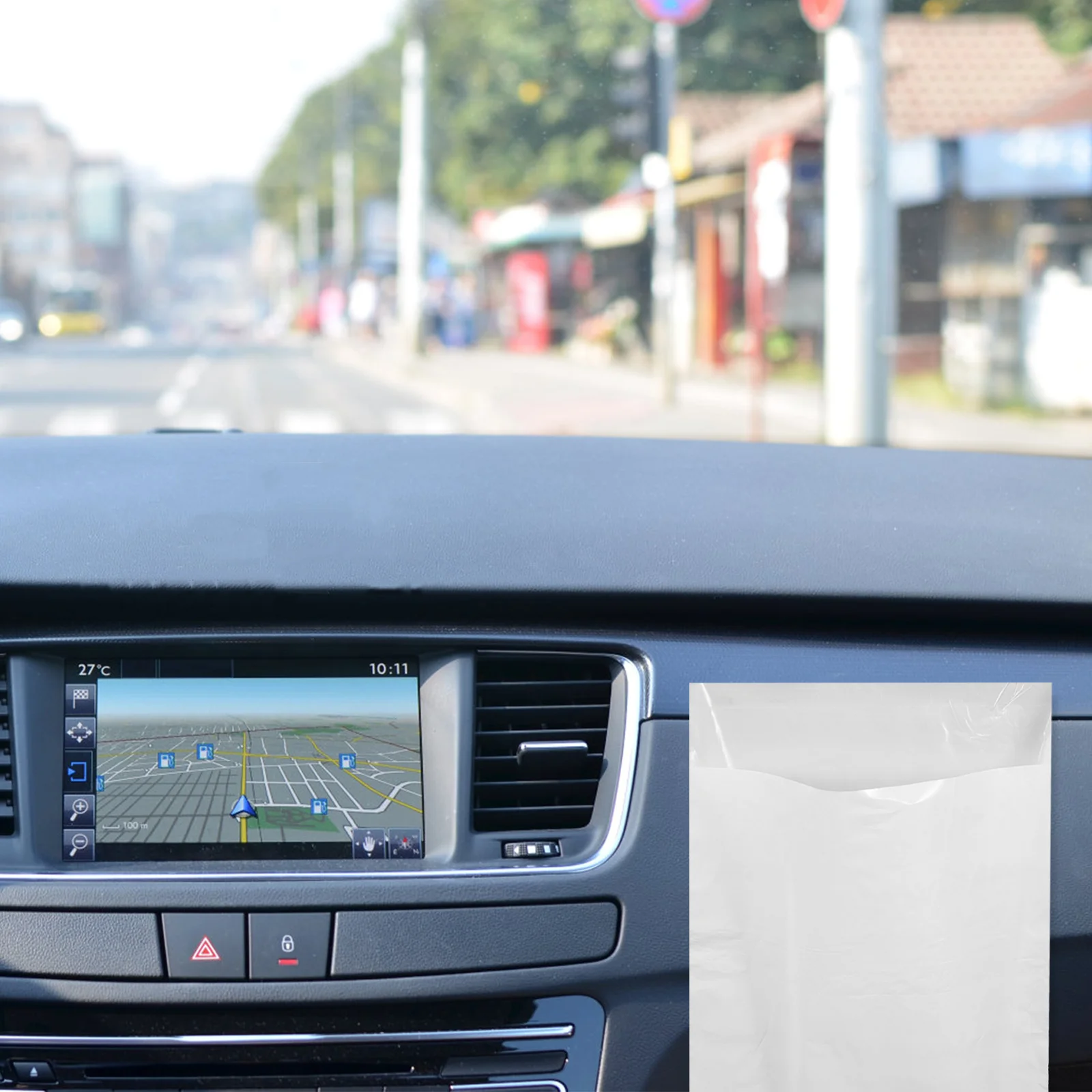 

60Pcs Portable Car Garbage Bag Self Adhesive Trash Bag for Auto Vehicle Travel Compact Size Multipurpose for Home Office Kitchen