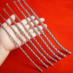 Curved Urethral Insert Penis Plug Stainless Steel,Metal Urethtra Urethra Dilator Sounds Beads,Long Uretre Sounding Catheter