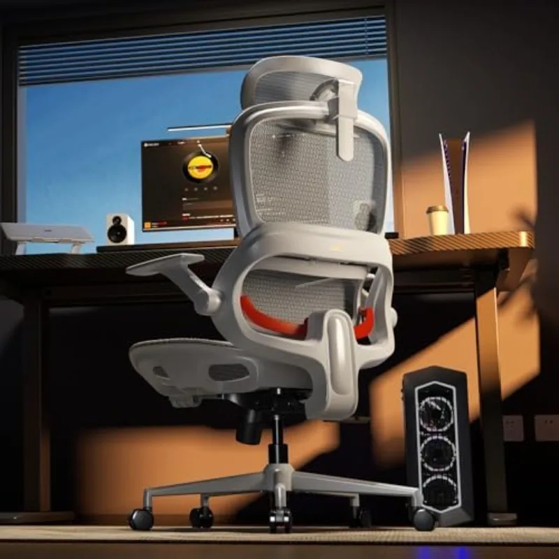 B100 Office Chair, Comfy Ergonomic Office Chair, High Back Computer Chair with Adaptive Lumbar Support & Wide Headrest