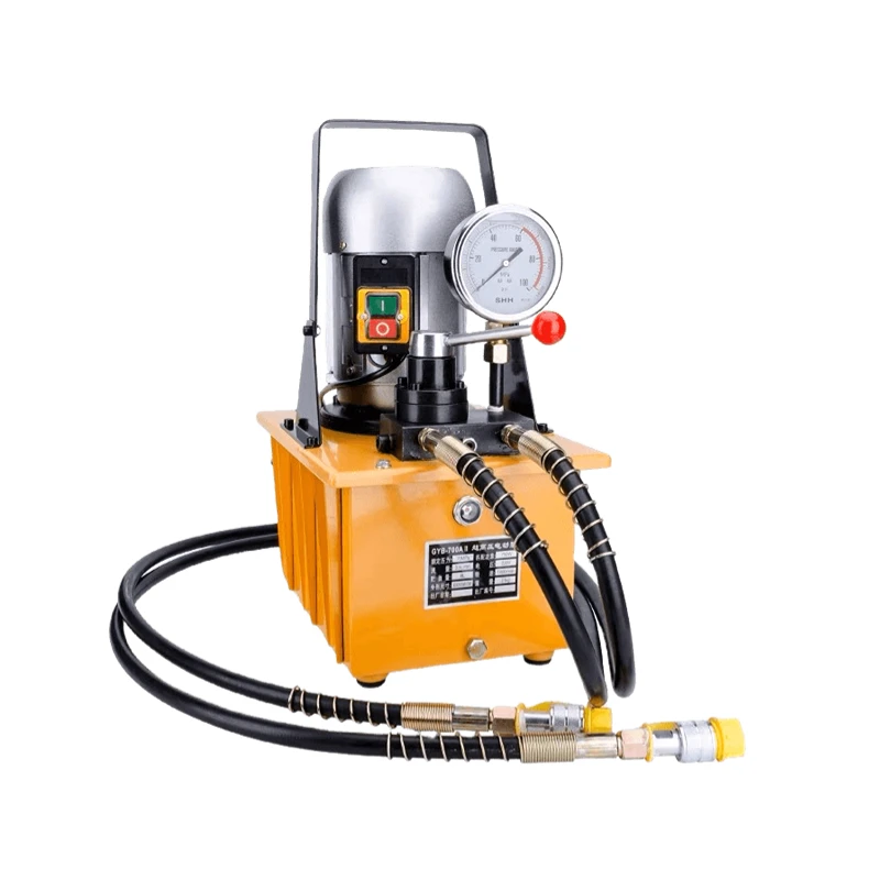 10000 PSI 750W 220V/380V High Pressure Single Action Electric Hydraulic Pump With Electron Magnetic Valve For Punching/Bending