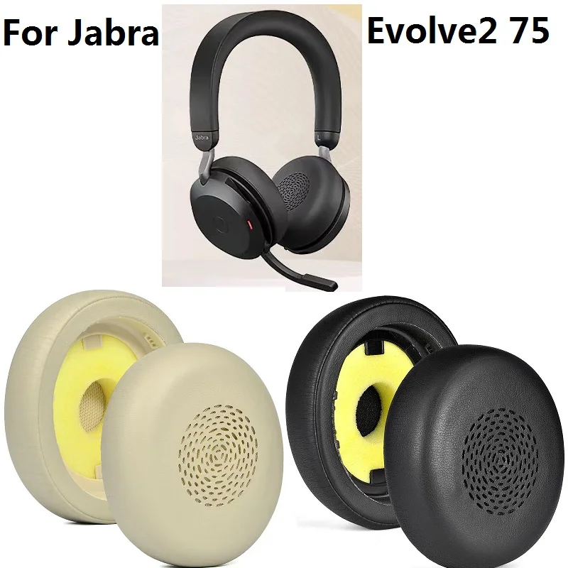 وسادات أذن إسفنجية للذاكرة لجابرا Evolve2 75 ، استبدال سماعات الرأس ، سماعات أذن ، سماعات أذن ، سماعات رأس