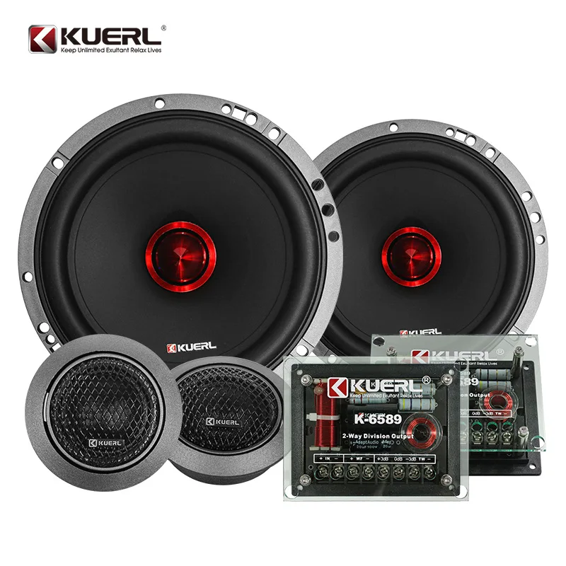 KUERL Car Audio Upgrade 165mm Two-Way Speaker 6.5-Inch Car Audio Set Speakers
