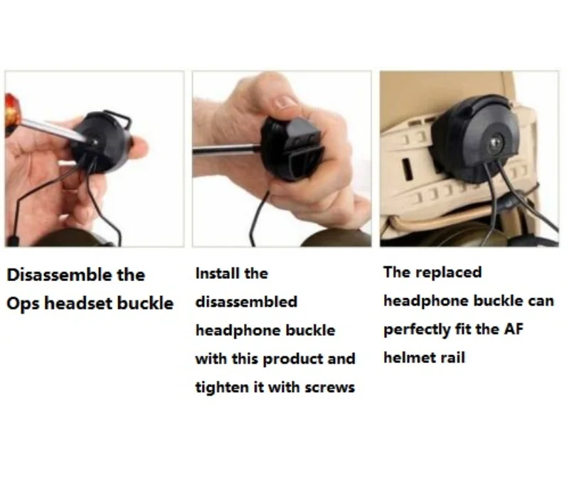 COMTA I II III IV Headset Buckle Adapter AIRFRAME AF Helmet Rail Tactical Headset Helmet Bracket Buckle
