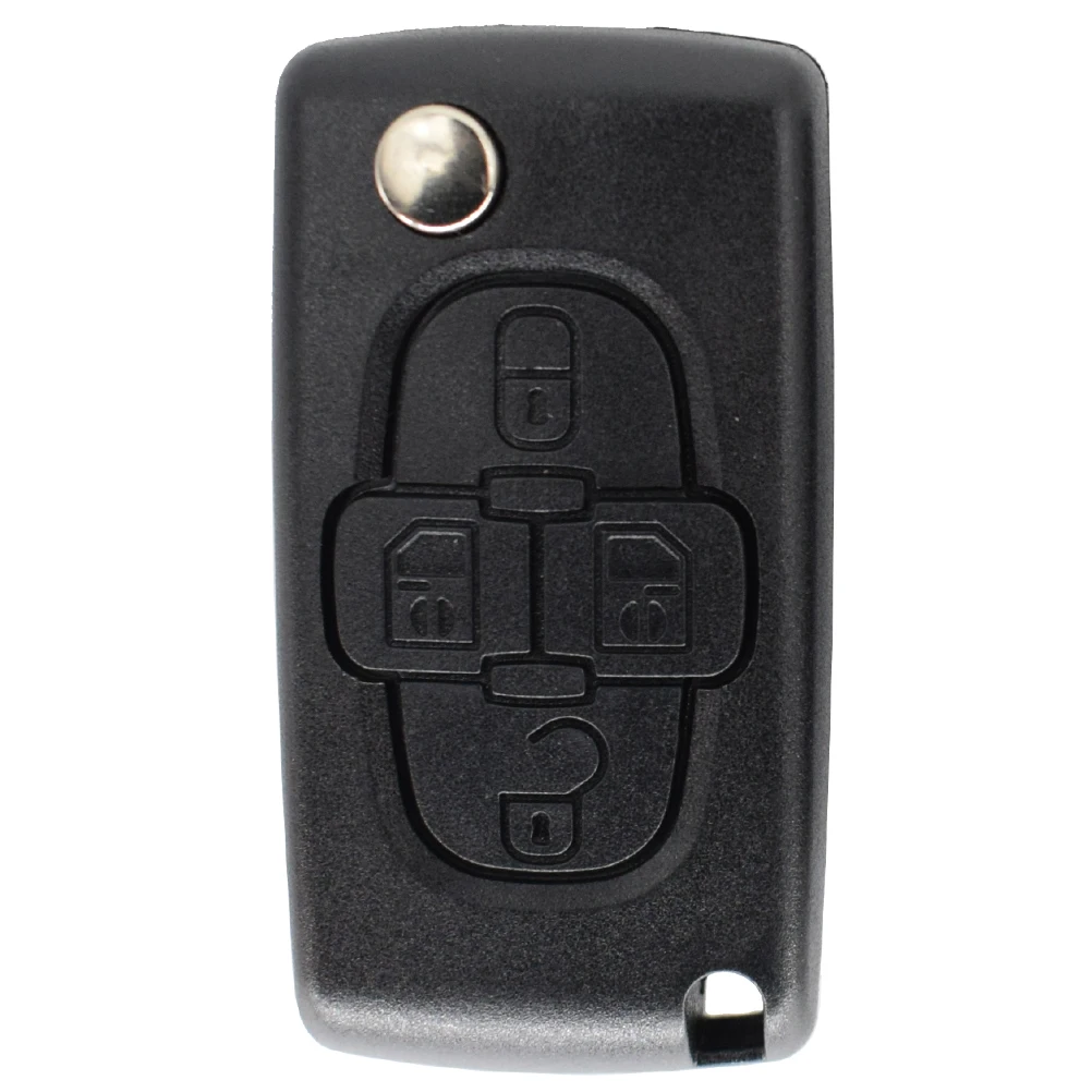 Car Remote Key Shell Cover Case Replacement For Peugeot 1007 807 For Citroen C8 4 Button HU83 Blade CE0523 Auto Styling Parts