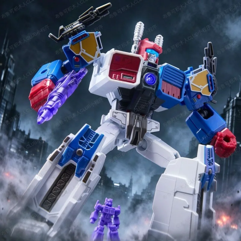 BLOKEES New Product Transformers Shining Edition 6th Round 6th Generation Red Spider Mighty and Handsome Mobile Toy Block Man