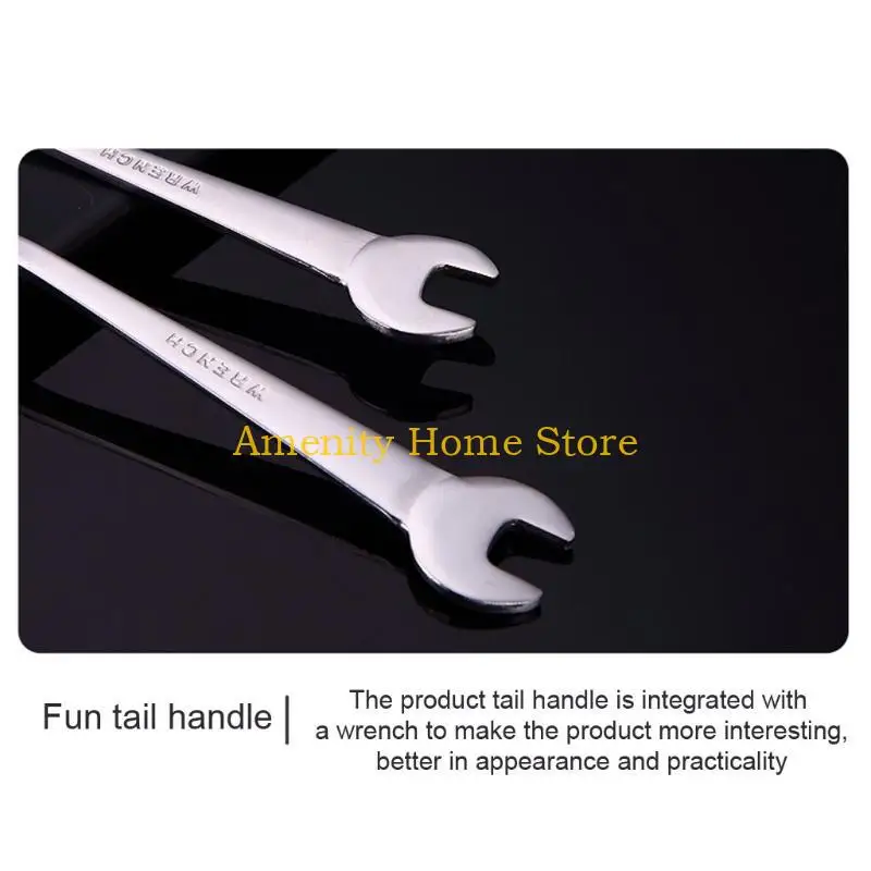 F26C 304 Stainless Steel Spanner Spoon Fork for Creative Wrench Dinnerware Tableware Kitchen Cooking Accessories