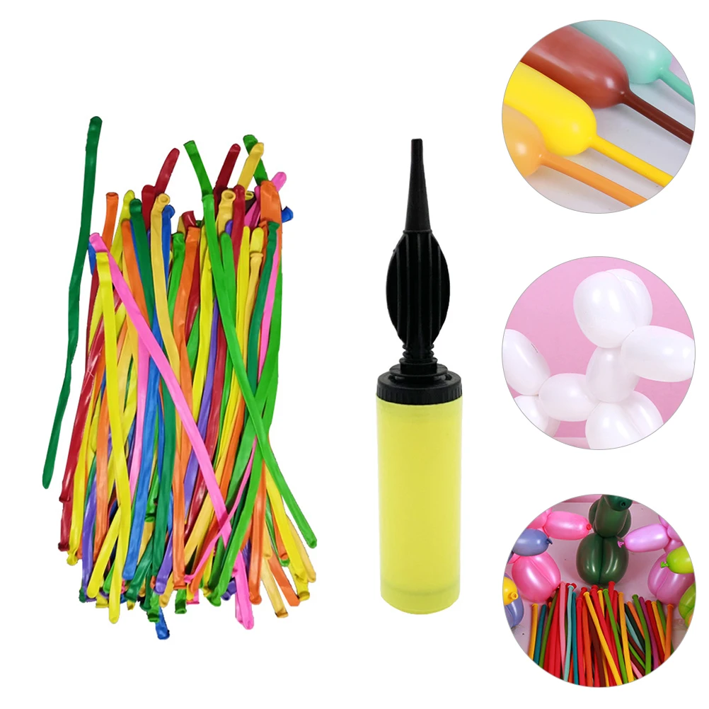 

100pcs Long Balloons Strip Modeling Animal Shapes Wedding Party Decorations Twisting Latex Thickening Elastic