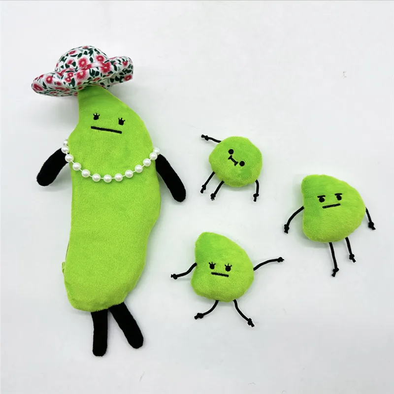 31CM Secret Staycation Plush Toy Edamame Family Dolls Cute Cartoon Stuffed Soft Toy Birthday Christmas Gift For Children