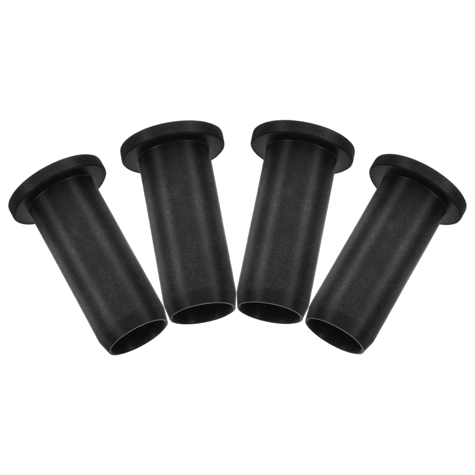 

4 Pcs Ship Tool Holder Plastic Oarlock Socket Bushing Accessories Black Boat Hardware