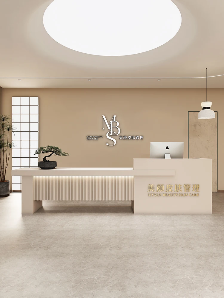 

Multifunctional Reception Desk Tea Table Bar Checkout Page Front Desk Clothing Shop Beauty Salon Barber Shop