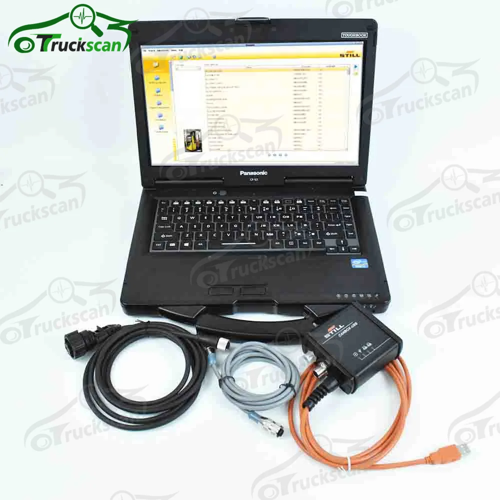 For Still forklift canbox diagnostic scanner with cf53 latpop Lift trucks still canbox adapter forklift diagnostic scanner