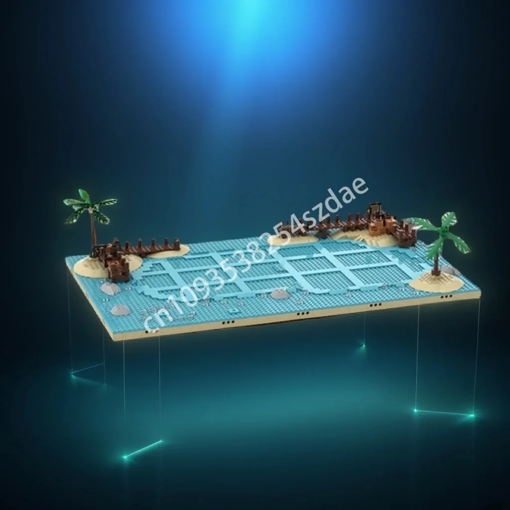 823pcs-moc-pirates-diorama-pirates-of-barracuda-bay-pirates-building-blocks-teenager-diy-assemble-christmas-toy-gift