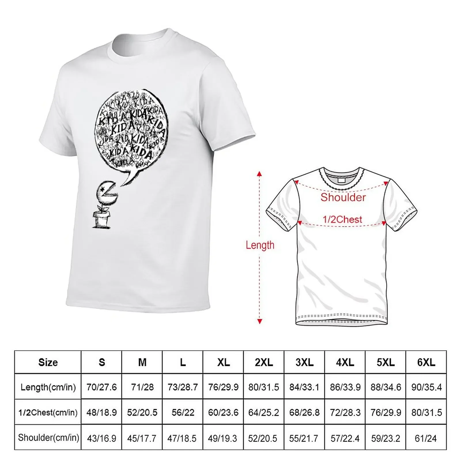 Kid A - Pot plant T-Shirt cotton graphic tees oversized animal prinfor boys compression shirt men