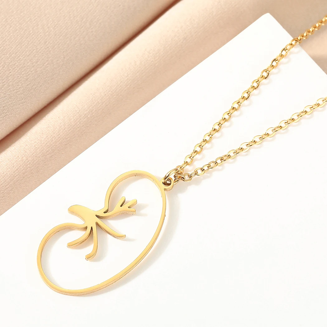 Kinitial Kidney Diseases Transplant Pendant Necklace Women Men Urologist Necklace Nephrologist Biology Jewelry