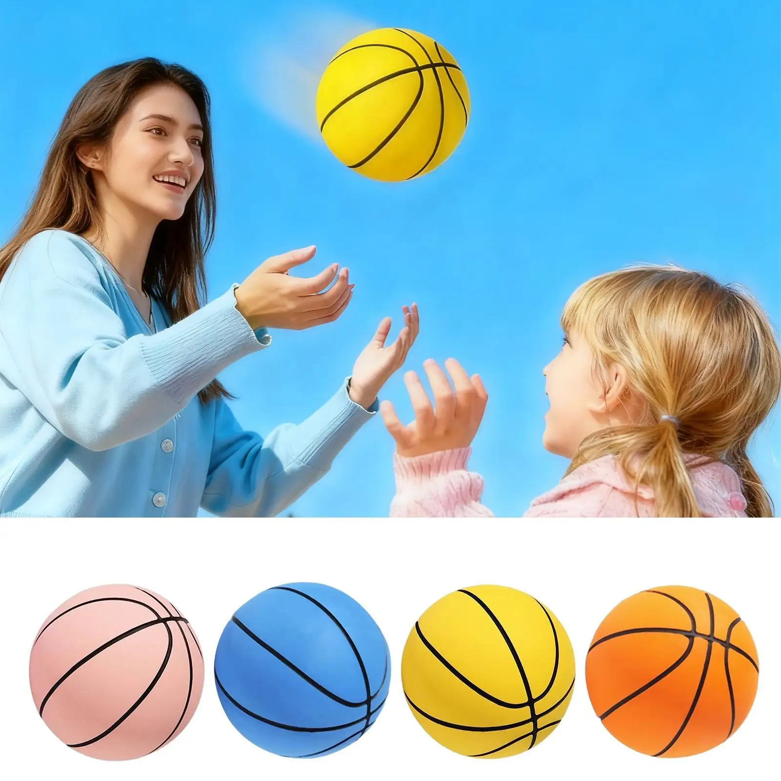 كرات السلة الصغيرة ألعاب رياضية عالية الارتداد لعبة 2.36in كرة سلة صغيرة للأطفال داخلي بنين طفل في الهواء الطلق غرفة نوم الحفلات #5