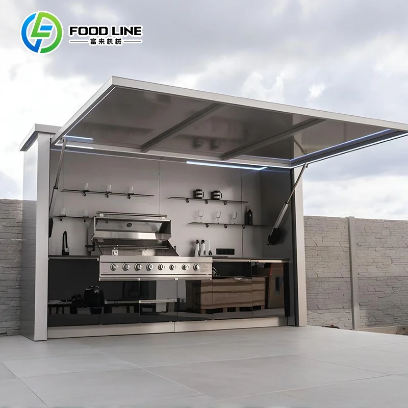 Complete Stainless Steel Outdoor Kitchen Customized