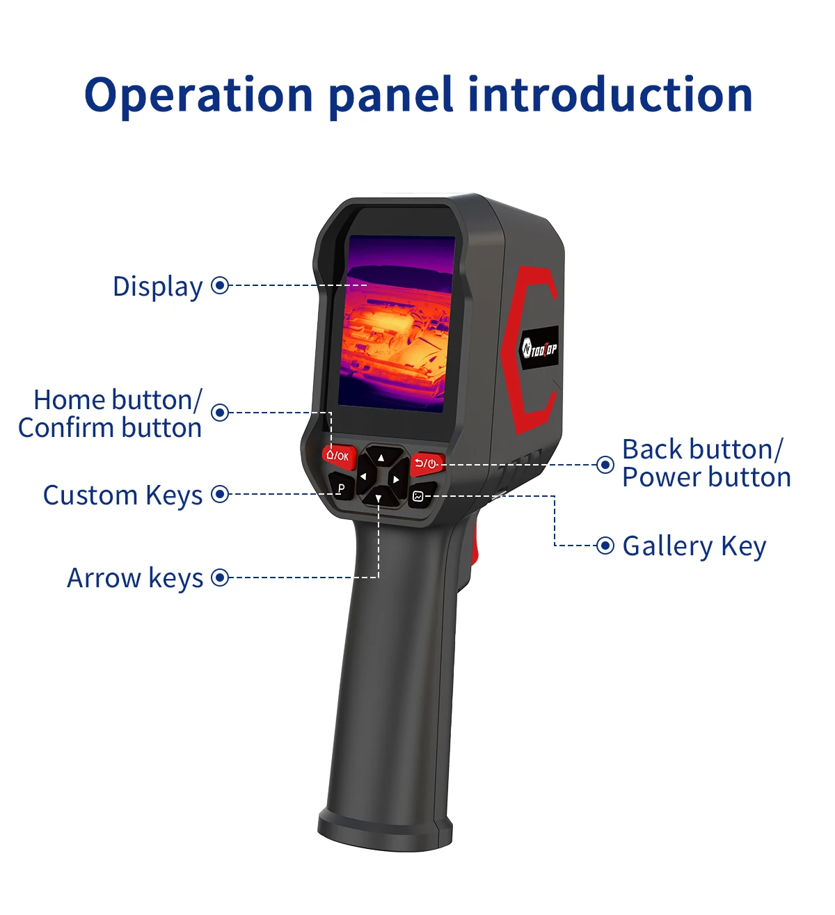 TOOLTOP ET693C 256*192 Handheld-Wärmebildkamera 4G-Speicher 1080P Sichtbare Fusion Professionelle Elektrische Reparatur-Wärmebildkamera – Detail 24