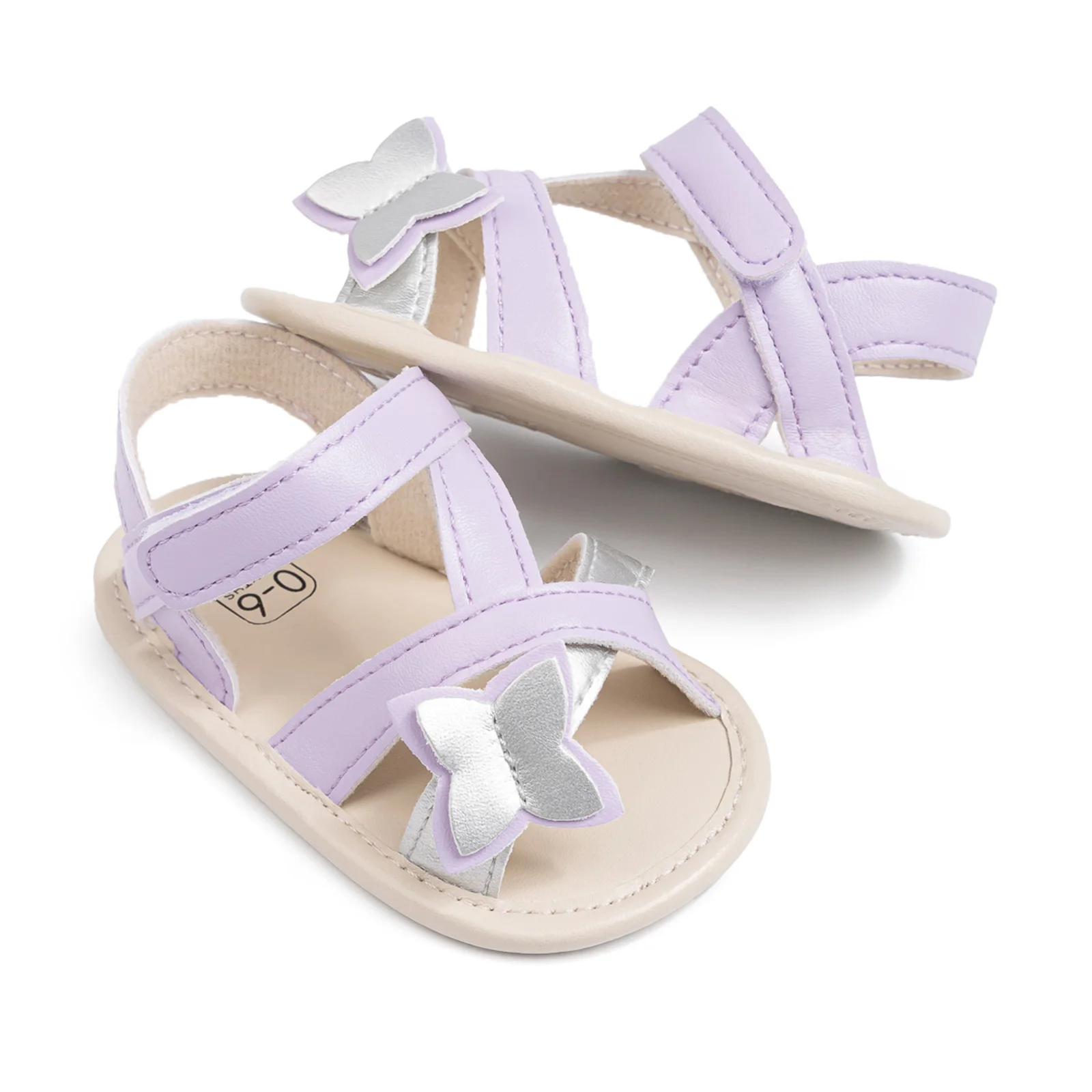 Baby Girl Sandals Flower/Butterfly Open Toe Non-slip Soft Sole Walking Shoes Cute Summer Shoes
