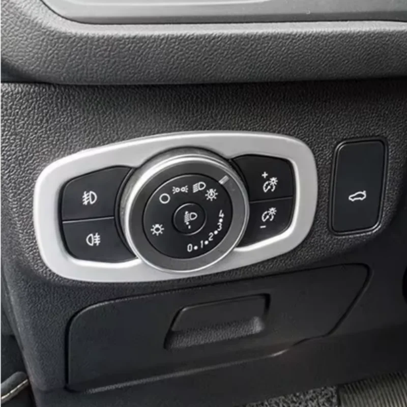 

LHD!For Ford Focus MK4 2019-2021ABS Matte/Carbon fibre Car Headlamps Adjustment Switch Cover Trim Auto Styling Accessories