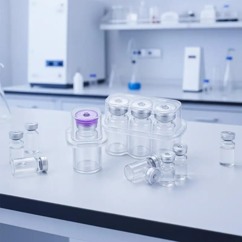 3mL Vial Storage Organizer Mini Transparent Sealed Peptide Vial Case 1/5/10Pcs for Home Pharmacy Lab Research