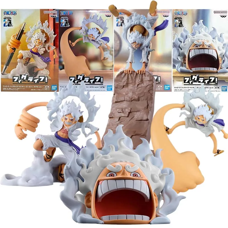 

Bandai One Piece Anime Figure Figulife Luffy Gear 5 Nika Pen Holder Mobile Phone Stand Storage Box Action Figures Toys Boys Gift