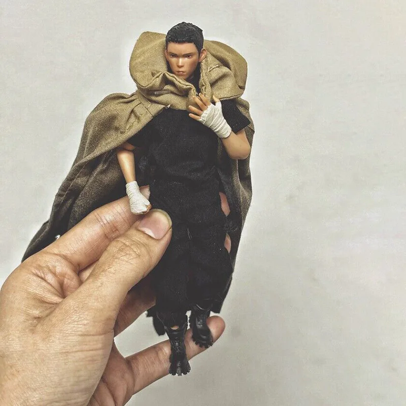 Mantello Tattico 1/12 per Action Figure Mecha Girl SHF Figma, Accessorio Universale in Tessuto con Filo Metallico Incluso