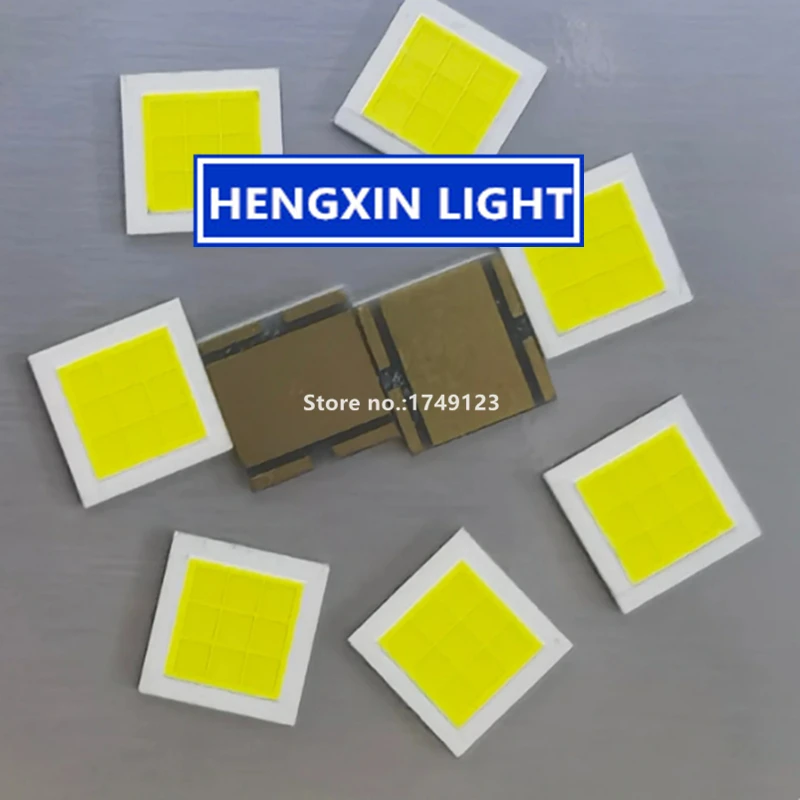 High Power 7070 Flat-panel LED, White Light 6000-7500K, 6Core 30W/9Core 42W 9-9.8V Car Lamp Beads