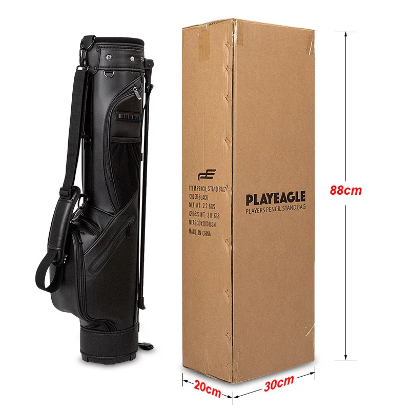 PLAYEAGLE Lightweight Golf Carrying Pencil Stand Bag Mini Golf Stand Bag Men Women Nylon Waterproof Bag for 7 Golf Clubs