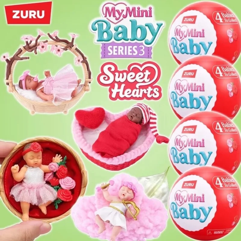 Zuru My Mini Baby Surprise Ball 3 Trendy Blind Box Baby Ball Third Generation Baby Doll Collectible Toy For Birthday toys Gifts