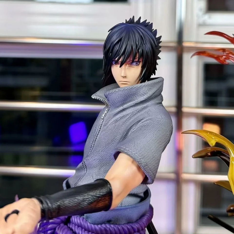 ナルトアニメフィギュアうずまきナルトとうちはサスケ決定戦ビニール