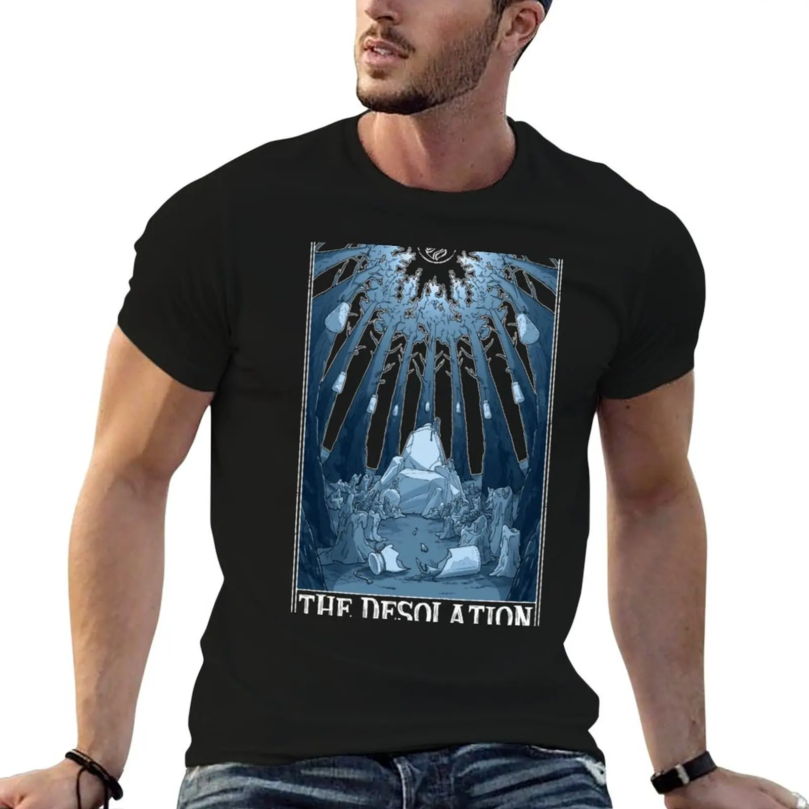 

The Desolation Tarotesque (Dark) |Gift shirt T-Shirt boys whites summer clothes men clothings