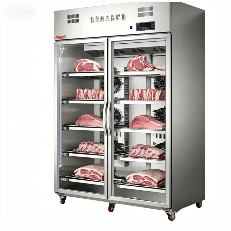 FL Wholesale Commercial Meat Thawing Cabinet Stainless Steel with Humidity Control for Defrosting and Holding Customized