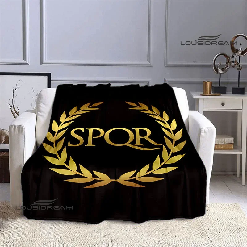 Roman SPQR Printed Blanket Picnic blanket blankets for beds Flange Warm blanket Home travel blankets bed linings birthday gift