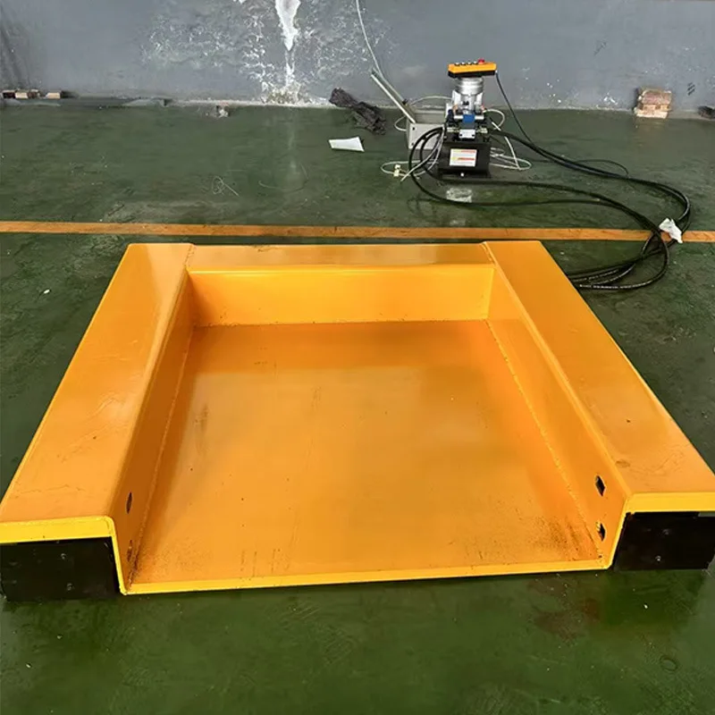 Recessed lifting platform Electro hydraulic concave lifting table Loading unloading groove lifting table