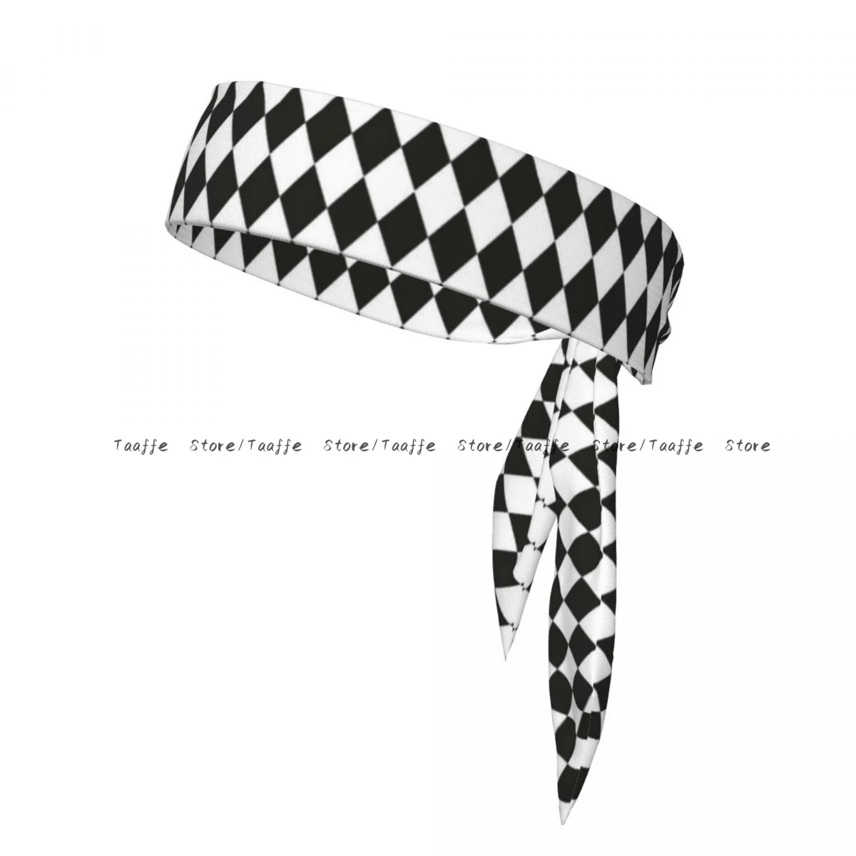 Sweatband Bandanas Monochrome Pattern In 80s Style Hairband Head Tie Sports Headband Hair Accessories