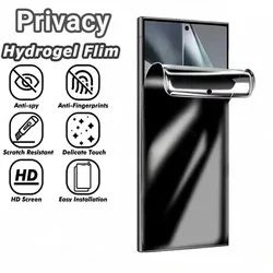 Privacy Hydrogel Film For Motorola Edge 50 30 Ultra Fusion Screen Protector For Moto X30 S30 Pro