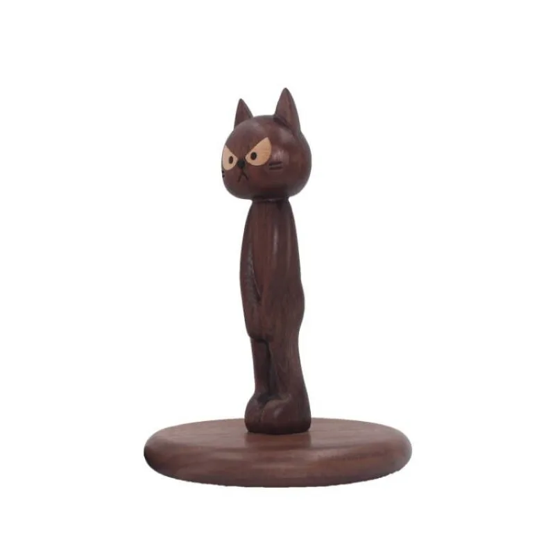 For Solid Wood Creative Vertical Tissue Rack, Walnut Storage Rack, Restaurant Kitchen Non-punching Roll Paper Rack