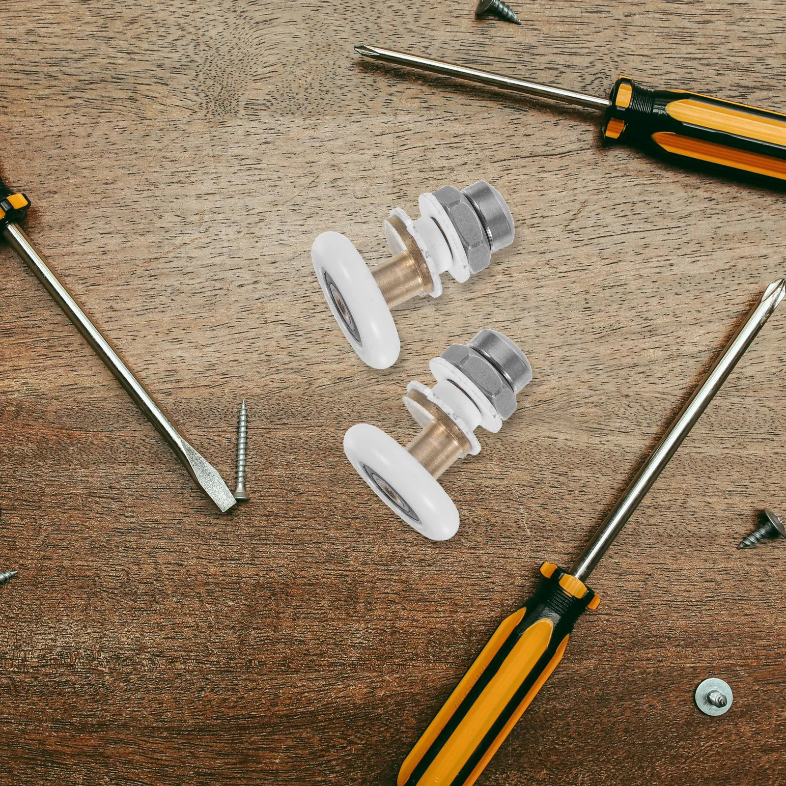 4 шт. ролики для душевой двери, стабильные и надежные шкивы для стеклянных раздвижных дверей для ванной комнаты, комплект оборудования 25 мм, кронштейн для слайдера для душа