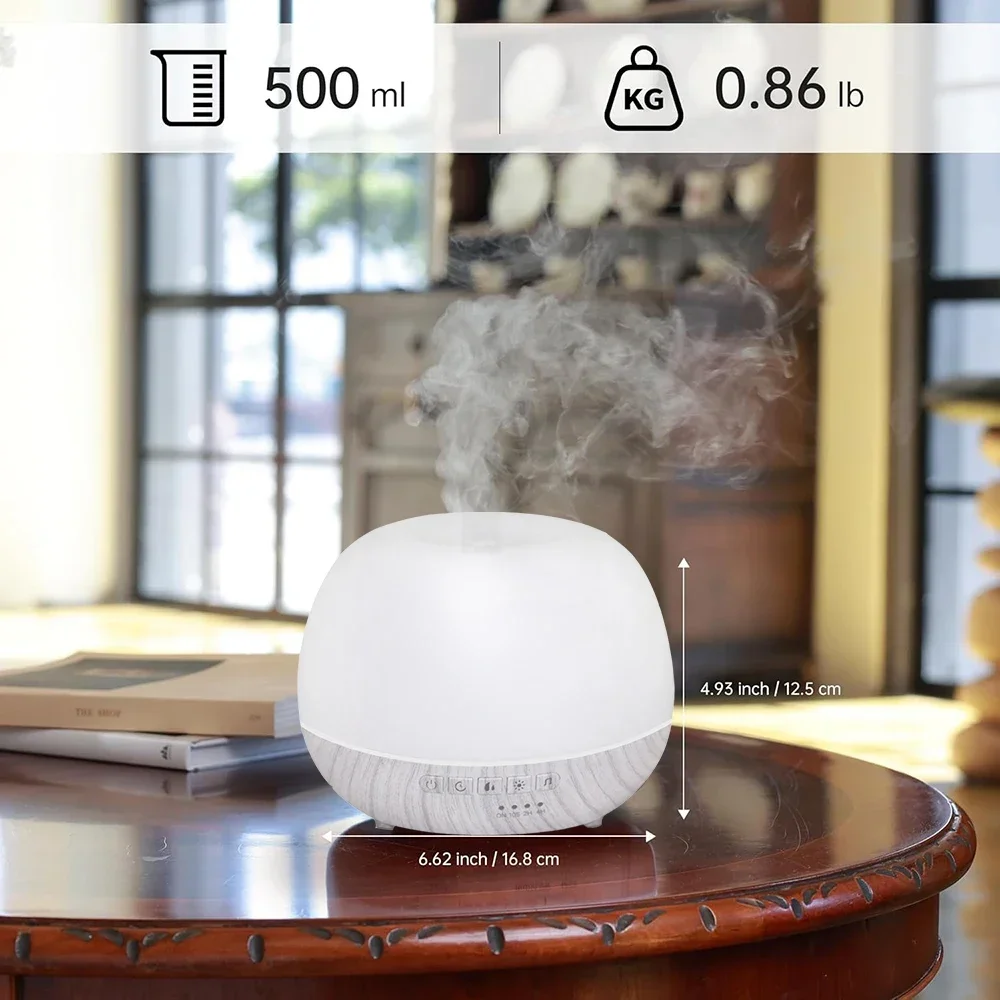 

Приложение Smart Wi-Fi для диффузора эфирного масла и голосовое управление, совместимое с увлажнителем для ароматерапии Alexa 500 мл для домашнего офиса