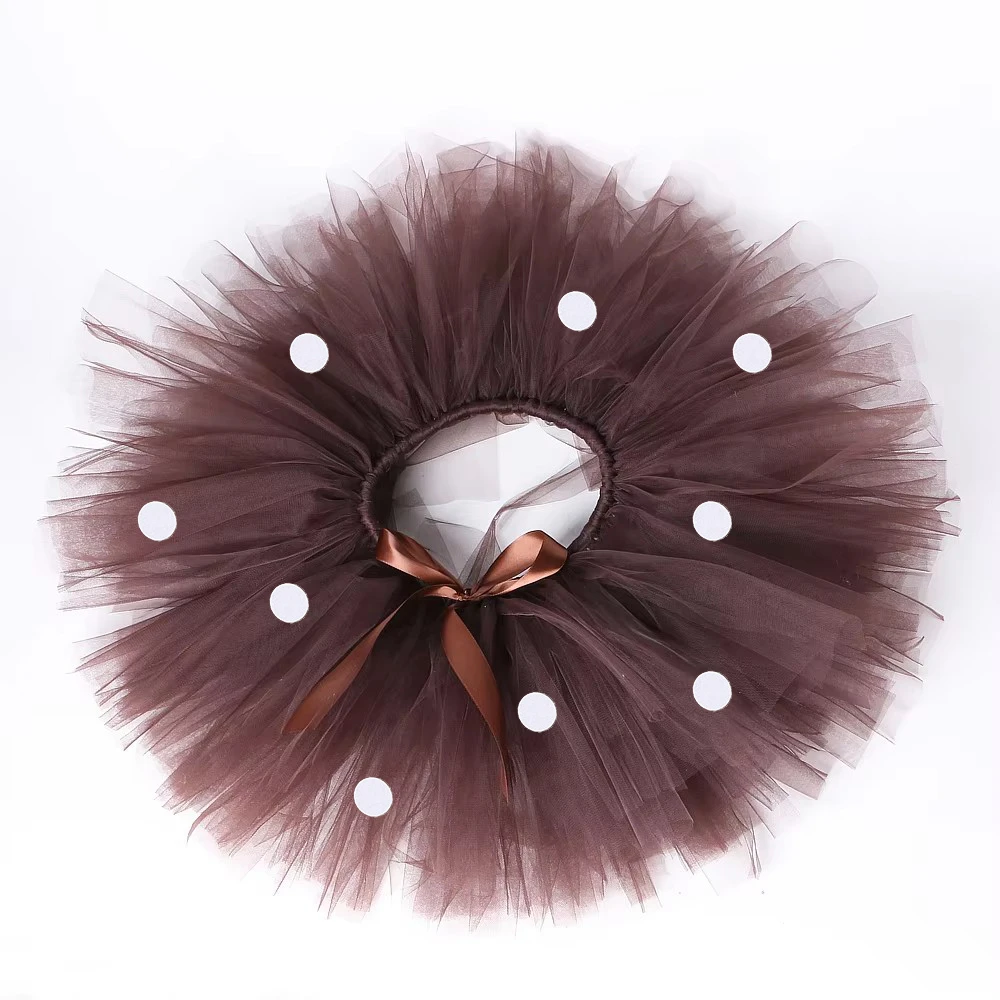 Brown Deer Tutu Skirt for Baby Girls Reindeer Christmas Dress Up Costumes for Kids Toddler Xmas New Years Ballet Tutus Outfit