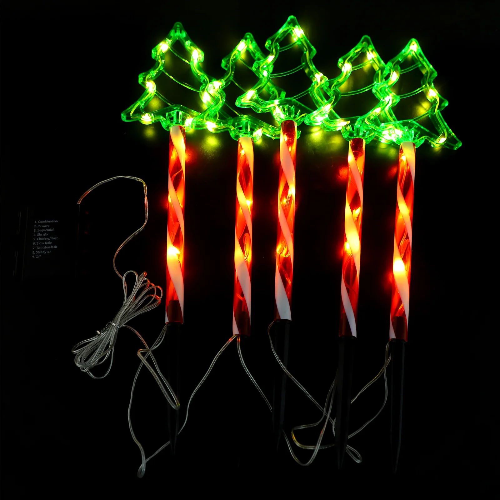 1 مجموعة LED في الهواء الطلق حصة أضواء عيد الميلاد مصباح الحديقة لمسار الحديقة الديكور عيد الميلاد الديكور مجموعة ديكور عيد الميلاد