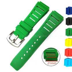 Rubber Watch Strap for Richard Mille Watch Bands Diving Silicone Sport Bracelet 21mm*17mm Wrist Belt Men Women Watch Accessory