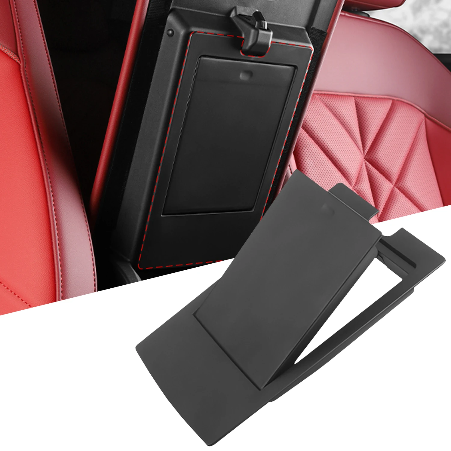 

Для BMW X3 G45 2025 2026 Органайзер на центральной консоли Лоток Подлокотник Коробка Крышка Скрытая вставка Ящик для хранения Черный 1 шт.