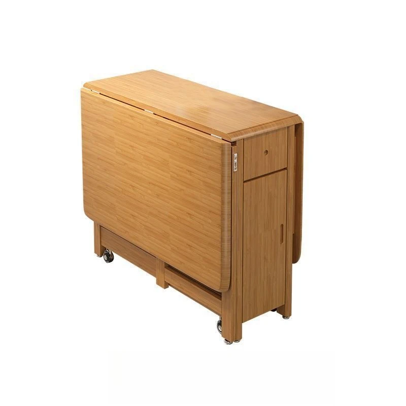 

Folding dining table Modern simple high-end folding dining table Small apartment living room household folding table and chairs