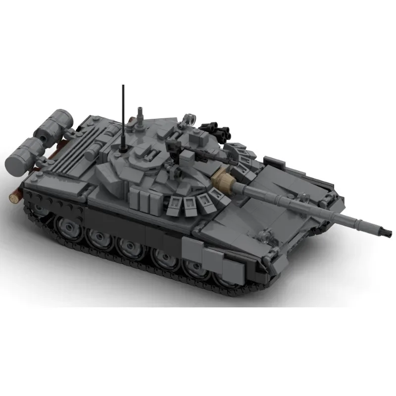 Hot Military Soviet Ukrainian Army T-72 Main Battle Heavy Tank Parade Vehicles Weap0ons Building Blocks Chariot Toys Fans Gifts