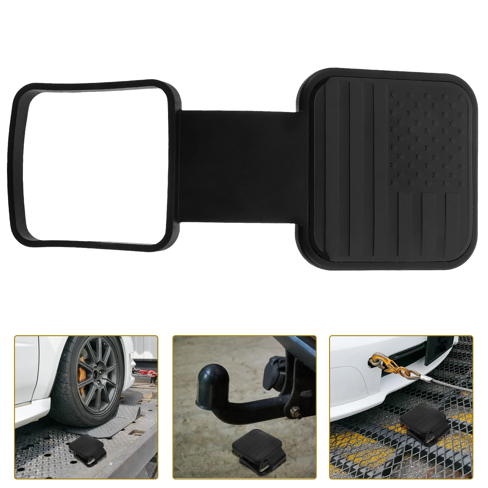 

Trailer Hitch Rubber Plug 2 Inch Heavy Duty Cover for Suv Rv Trucks Towing Hitch Protector End Cap with Anti-Dust Design