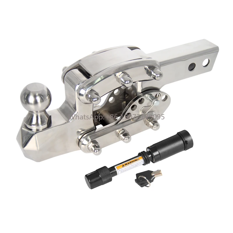 

Stainless Steel Adjustable 5X5 CM Quick Insertion Square Tube Arm Trailer Hitch Off--road Refit Tow Hook Car Accessories