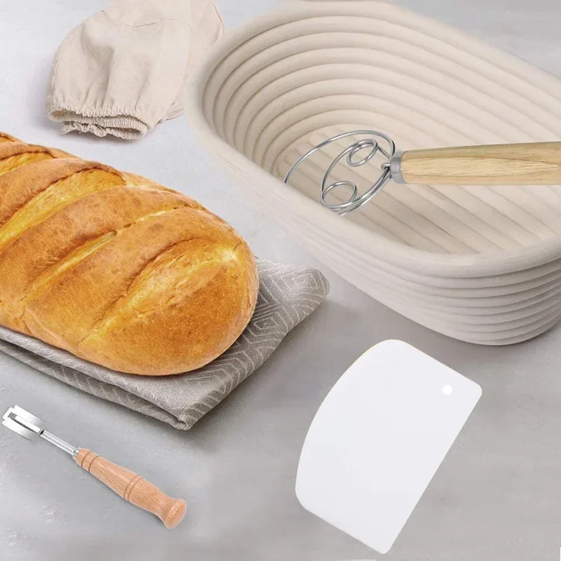 Baking Tools Set Dough Fermentation Bread Proofing Baskets for Professional and Home Bakers Sourdough Rattan Basket