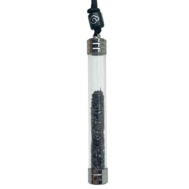Authentic Muonionalusta Iron Meteorite Necklace  Glass Vial with Meteorite Fragments Fine Meteorite Collection Piece LK459